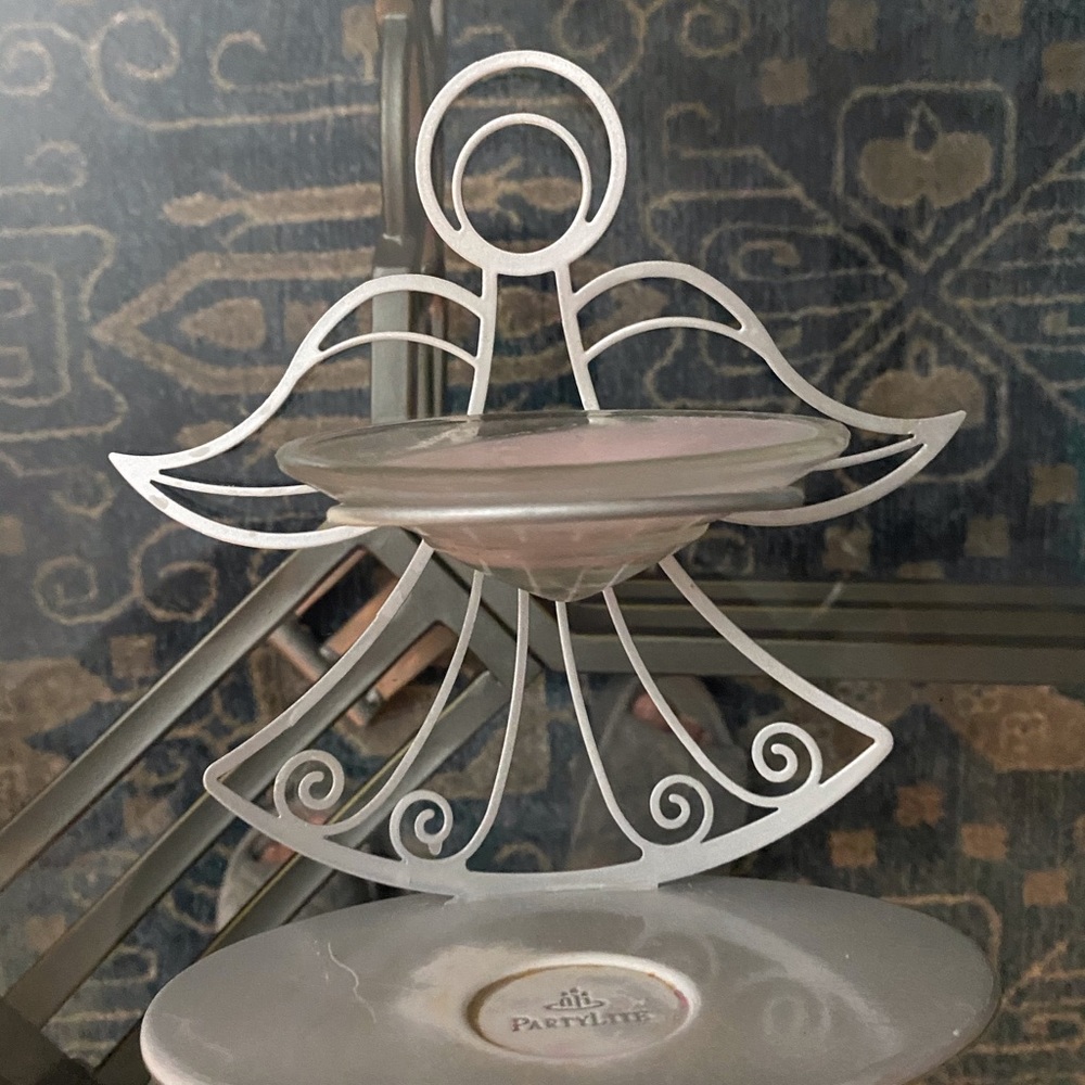 Partylite Angel - silver oil burner